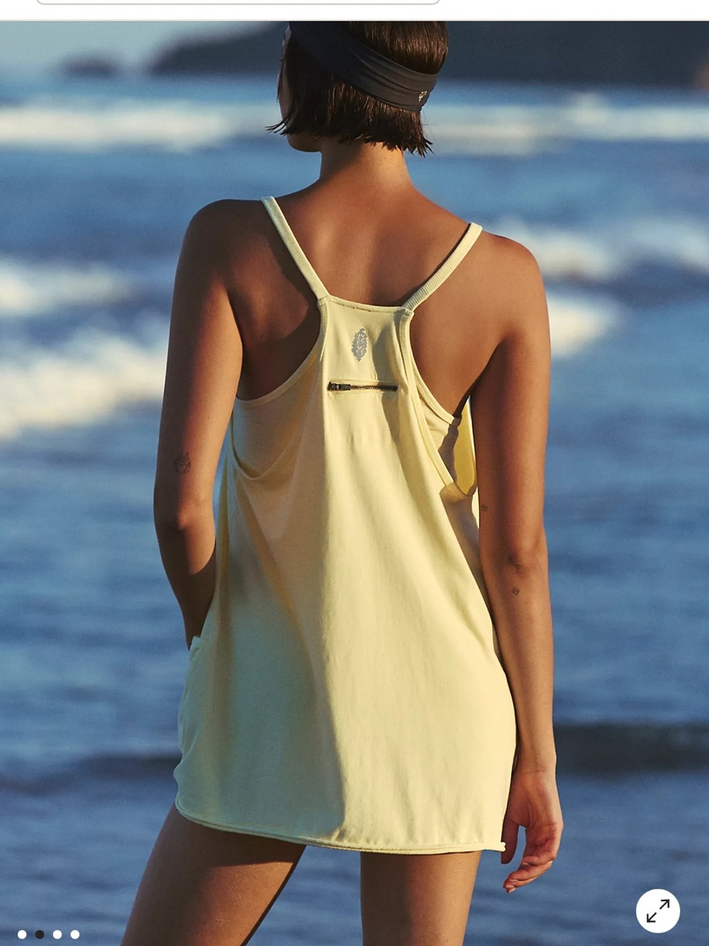 FP Movement by Free People Light Blue Pocket athletic Tank Dress - Picture 5 of 5